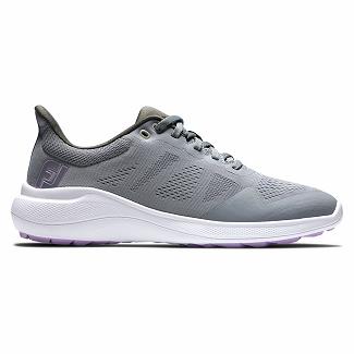 Women's Footjoy Flex Spikeless Golf Shoes Grey NZ-337632
